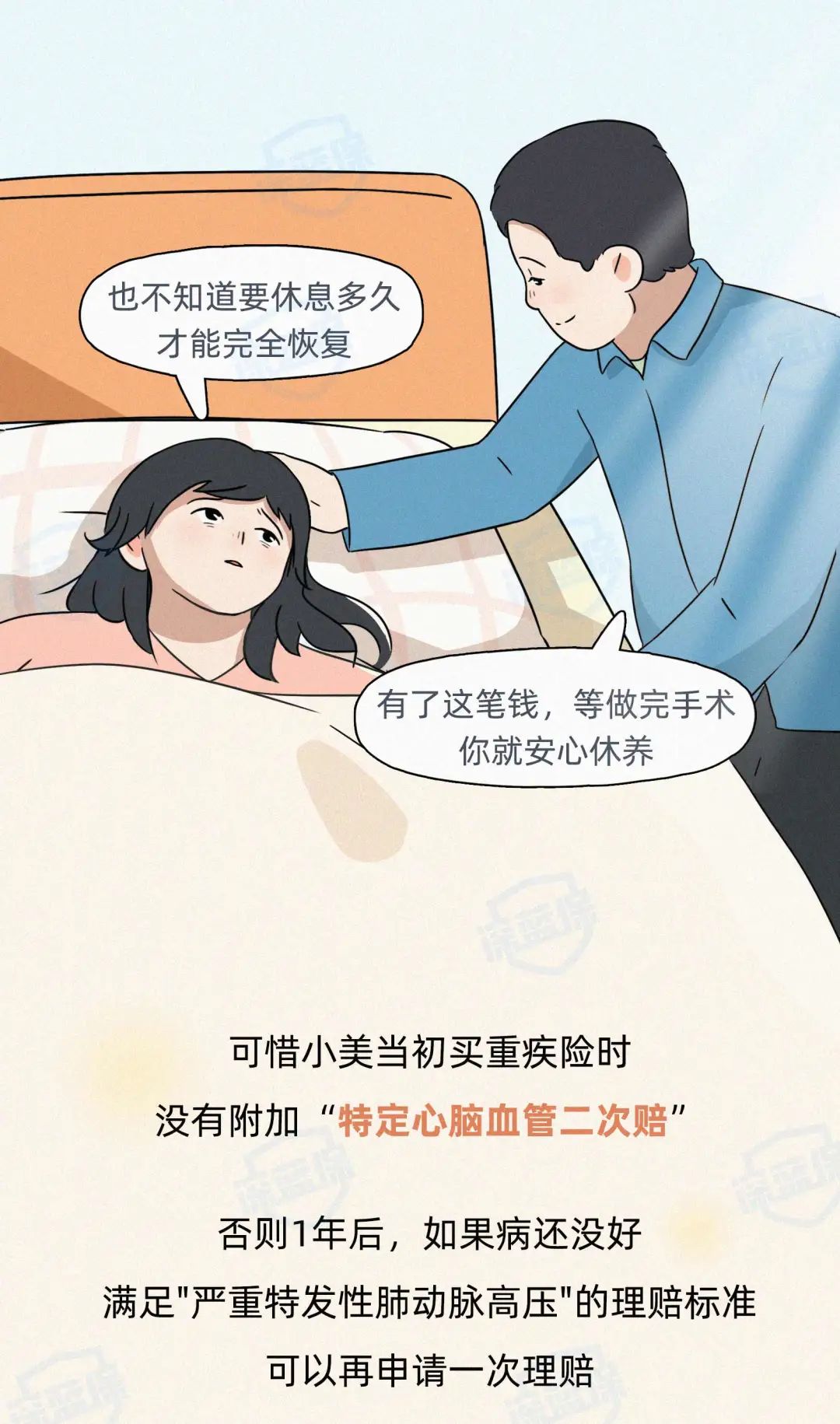 “因为爬楼梯喘不上气，重疾险赔了我105万”
